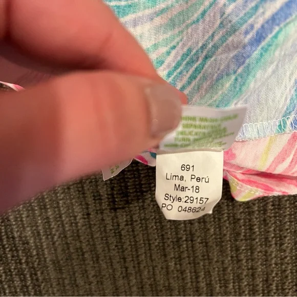 Lilly Pulitzer Mini Lindell Puff Sleeve Dress Girls Size Small 4 - 5 - Picture 6 of 6